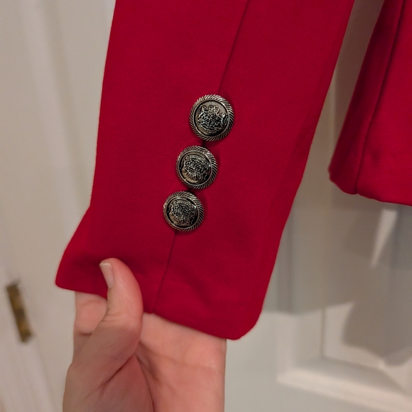 NWT Xl Noir Bold Red Blazer - Picture 5 of 5